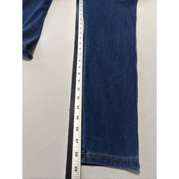 Women's L Lightweight Blue Denim Pull On Leggings Everyday Classic Neutral Basic - Picture 8 of 8